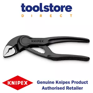 KNIPEX 8700100 BK Cobra XS Pipe Wrench Water Pump Pliers atramentized 100mm - Picture 1 of 4