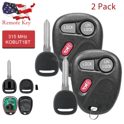 2 para Chevrolet Silverado 1500 2500 3500 1999 2000 2001 coche mando a distancia llavero + llave Foto 1 de 4