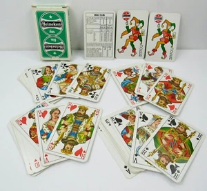Heineken Bier Beer Playing Cards Full Deck Carta Mundi Belgium Used Beautiful - Picture 1 of 17