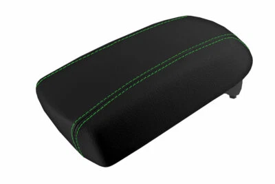 Se adapta a Kia Sportage 2011-2016 PVC Cuero Consola Tapa Pull Over Cubierta Puntada Verde Foto 1 de 4