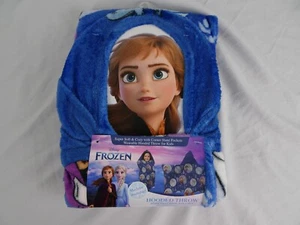 Disney Frozen Kids Hooded Throw 30inX50in - Picture 1 of 3