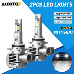 AUXITO 9012 HIR2 LED Headlight 32000LM Bulb High Low Beam Cool White CANBUS New - Foto 1 di 11