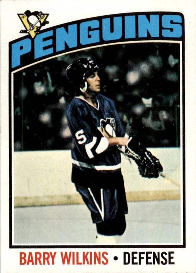 1976 Topps #102 Barry Wilkins Pittsburgh Penguins EX-MT - Image 1 of 2