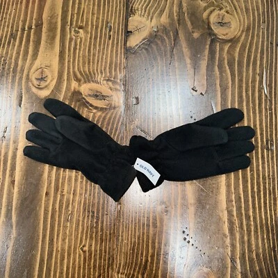 Guantes Micro Polar Cálidos S/M Azul Marino Antiguo Nuevo con Etiquetas - Negros Foto 1 de 4