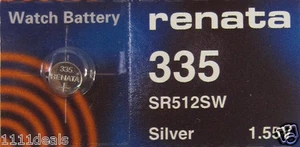 Renata Mercury Free SR512SW Watch Batteries x 4 - Picture 1 of 1