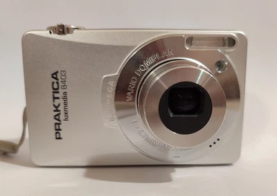 Camera Praktica Luxmedia 8403 8.0MP Silver Compact Digital Camera Tested Work - Image 1 of 4