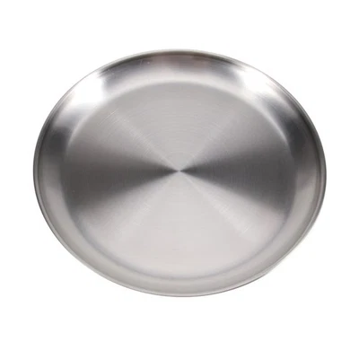  20 CM Servierplatte Edelstahl Grill Teller Snackteller Aus Grillplatte - Bild 1 von 4