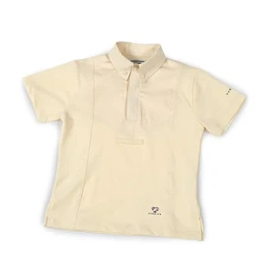 Shires Aubrion Short Sleeve Kids Tie Shirt in Yellow - Picture 1 of 1
