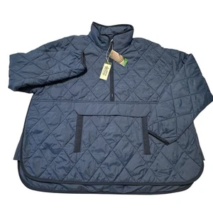 Chaqueta Anorak Acolchada Para Mujer Diseño Alpino Azul M Pullover Thermolite NUEVA CON ETIQUETAS - Imagen 1 de 4