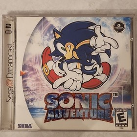 Sega Dreamcast Sonic Adventure *NOT FOR RESALE* 2 disc case and manual *no game*
