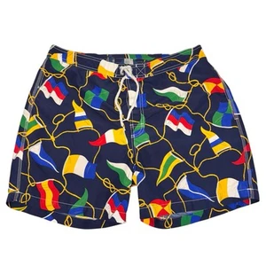 Polo Ralph Lauren Shorts XL Mens Swim Sailing Yacht Flags Rope Nautical Traveler - Picture 1 of 12