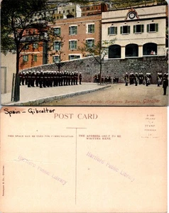 Postcard of Gibraltar Barracks with Church Parade - Spain - Picture 1 of 1