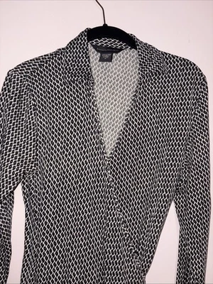 Banana Republic Silk Cotton Wrap Dress Print Size Medium - Изображение 1 из 4