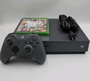 Consola Microsoft Xbox One S Storm Gray Edition - Incluye una copia de GTA V - Imagen 1 de 22