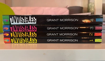 The Invisibles by Grant Morrison Book Complete Set Vol 1 2 3 4 paperback vertigo - Image 1 of 3