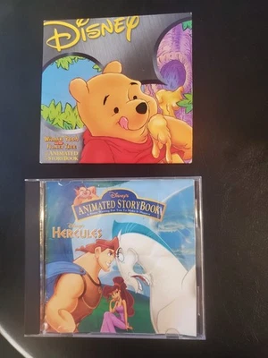 LOT OF 2 Disney's: Hercules Animated StoryBook + WINNIE POOH(Windows/Mac, 1998) - Image 1 of 2