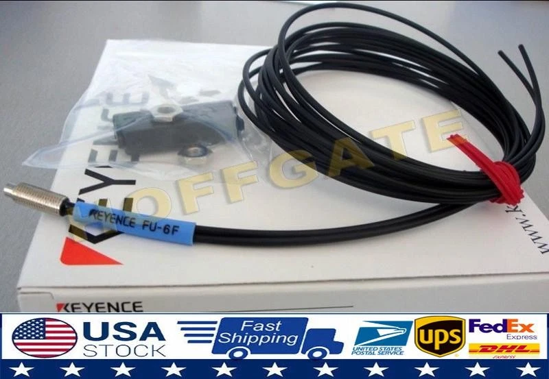 Keyence FU-6F Fiber Optic Sensor FU6F Fiber Amplifier Sensor Cable US Free TAX - Image 1 of 1
