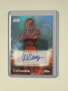 2025 Topps Chrome Star Wars Major Vonreg Blue Auto /150 - Picture 1 of 2