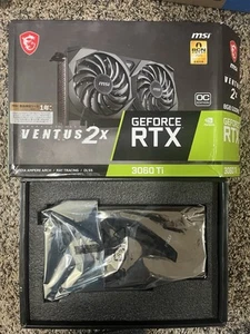 MSI GeForce RTX 3060 Ti VENTUS 2X 8G OCV1 LHR 8GB GDDR6 Video Card (G306TV2X8CL) - Picture 1 of 2