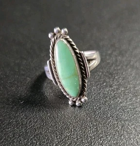 Anillo Bell Trading Post de plata de ley y turquesa - Imagen 1 de 5