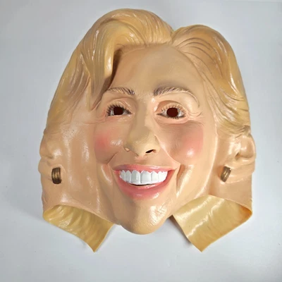 BONITA Máscara Facial de Vinilo de Goma de Halloween Hillary Clinton Disfraz 2006 Foto 1 de 4