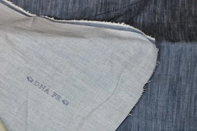 USA STONEWASH DENIM INDIGO FABRIC DNA FR FLAME RETARDANT 60" COTON BLEND 10 OZS - Image 1 of 4