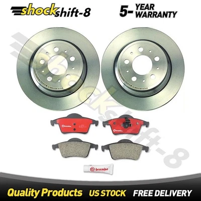 Rear Brake Pads and Rotors Kit for Volvo S60 2.4L 2001-2003 2005-2009 - Image 1 of 4