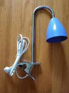 Vintage Clip On Wall Light Desk Lamp Shelf Clamp Lamp Retro Purple Gooseneck - Bild 1 von 6