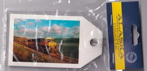 Alaska Railroad - étiquette à bagages, jamais utilisée comme neuve dans son emballage d'origine - Photo 1/1