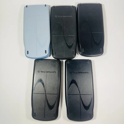 Lot 5 Texas Instruments TI83 Plus Graphing Calculators w/Covers Tested Working - Image 1 of 3