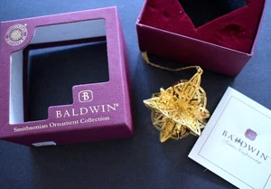 Baldwin Brass Celtic Snowflake Ornament Smithsonian Inst. w Box LkNu FreeS&H - Picture 1 of 5