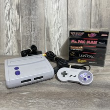 Super Nintendo SNES Mini Jr Console System Bundle w/ Games, Hookups & Controller