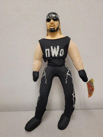 NWO WCW Hollywood Hulk Hogan 18" Plush Figure Plastic Head Play By Play NWT Cover