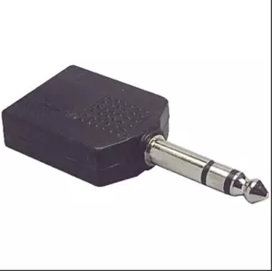 Adattatore Y stereo 1/4" da 1 spina a 2 jack - Foto 1 di 2