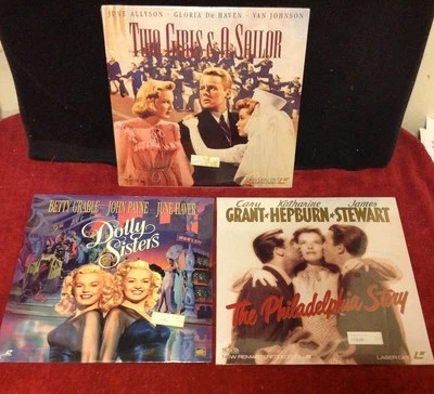 Lot Vintage Laserdisc Philadelphia Story Dolly Sisters 2 Girls & A Sailor SEALED - Image 1 of 4