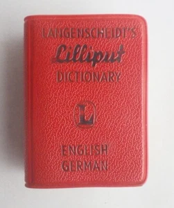 Vintage 1964 Langenscheidt’s Liliput Englisch Deutsch Wörterbuch - Bild 1 von 5