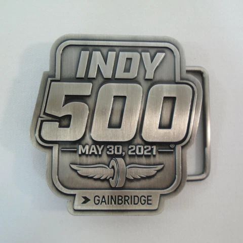 2021 Indianapolis 500 105TH Running Event Pit Badge Belt Buckle #140 Cover
