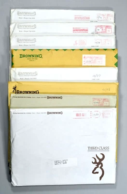 Lot of 8 Vtg 70s Browning Firearms Dealer Kits Most Sealed Catalogs Price Lists - Image 1 of 4