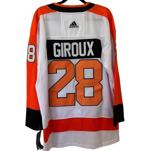 Claude Giroux Philadelphia Flyers adidas White Men's Jersey Med 50 Authentic New Cover