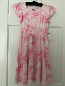 NWT Girls Epic Threads Big Girls Spring Splash Tie-Dyed Tiered Dress, size M - Picture 1 of 3