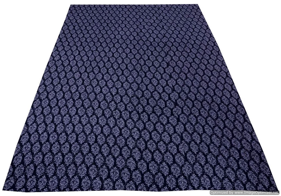 MANTA COLCHA KANTHA REVERSIBLE INDIA ÉTNICA TIRO DOBLE TAMAÑO COLCHA ROPA DE CAMA Foto 1 de 1