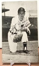 Paul Foytack J.D McCarthy Baseball Postcard Tigers 1955  Ex-Mt