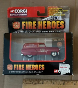 NEW-2002-Corgi-Fire Heroes-1953 Pontiac Van-Newark Fire Department - Picture 1 of 6