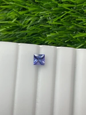 Certified Natural Tanzanite AA Princess Cut Loose Gemstone for Ring Pendant - Image 1 of 2