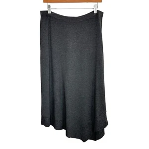EILEEN FISHER Womens Jersey Knit Asymmetrical Hem Skirt Size Small Gray - Picture 1 of 6