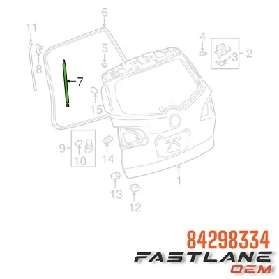 Puerta levadiza izquierda Buick Enclave 2008-2017 puntal nuevo OEM 84298334 Foto 1 de 4