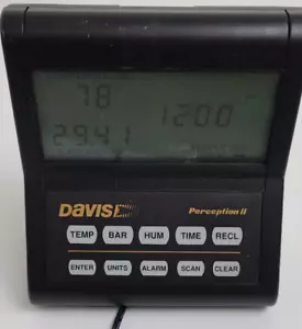 Davis Perception II 7400 Weather Station, Temp, Barometric pressure, Humid - Picture 1 of 4