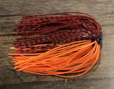 Bass Jig Skirts - Lot Of 10 - Color Fire Craw - Tournament Quality
