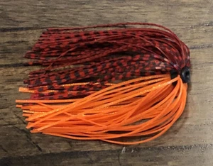 Bass Jig Skirts - Lot Of 10 - Color Fire Craw - Tournament Quality - Picture 1 of 1