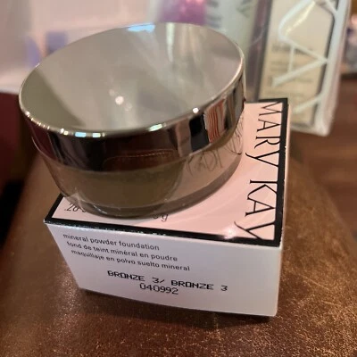 Mary Kay  Mineral Powder Foundation - Bronze 3- New In Box - Discontinued - Image 1 of 2